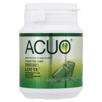 Lotte Acuo Green Mint Flavour Sugar Free Gum 52g X 3 Pcs. logo