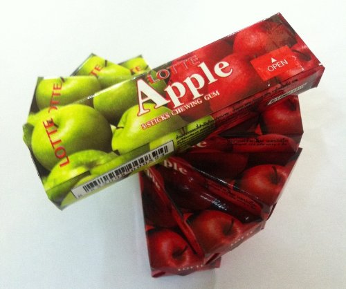 Lotte – Apple Chewing Gum (Pack of 5) logo