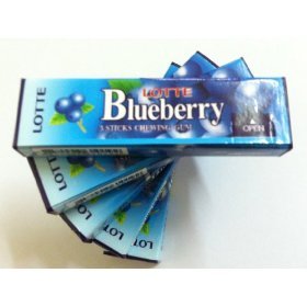 Lotte Blueberry Chewing Gum (Pack of 5) logo