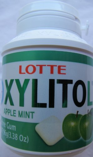 Lotte Xylitol Apple Mint Sugarfree Gum, 3.38 Ounce Unit logo