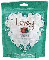 Lovely Candy Co Superfruit Chews Blueberry Cranberry & Raspberry — 6 Oz logo