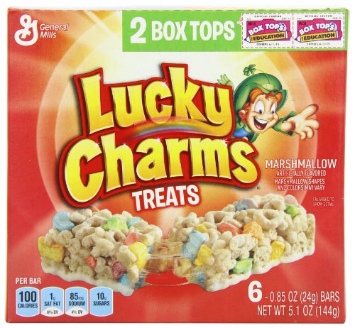 Lucky Charms Treats Marshmallow, 5.1 Ounce (Pack of 6) logo