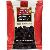 Lucky Country Black Licorice 6-oz Bag logo