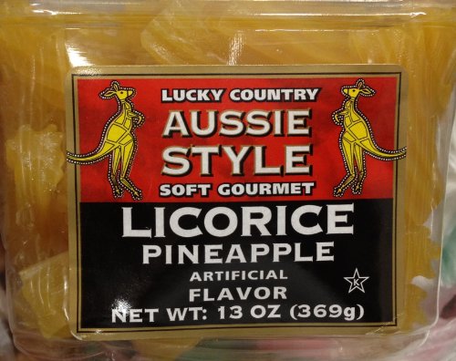 Lucky Country Pineapple Licorice 13-oz Tub logo