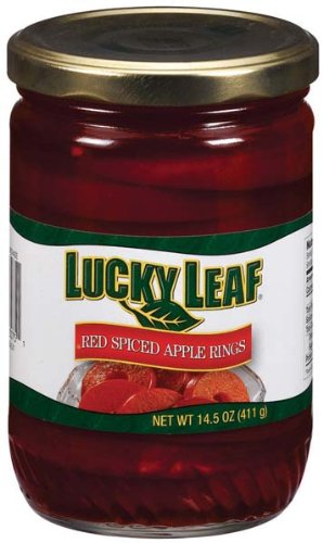 Lucky Leaf Red Spiced Apple Rings, 14.5 Ounce — 12 Per Case. logo