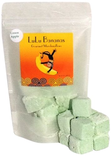 Lulu Bananas Marshmallow, Green Apple, .25 Ounce logo