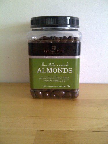 Lyndon Reede Chocolate Covered Almonds – 2 Lbs 13 Oz (45 Oz) – Pack of 2 logo