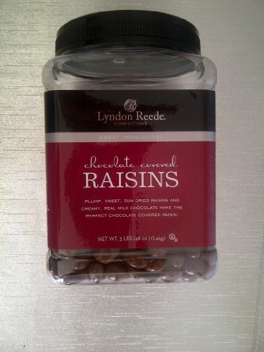 Lyndon Reede Chocolate Covered Raisins – 3 Lbs (48 Oz) logo