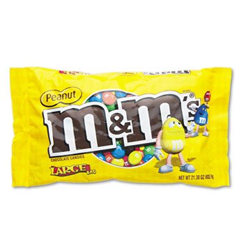 M & M’s Milk Chocolate/candy Coated Peanuts, 19.2 Oz Pack logo