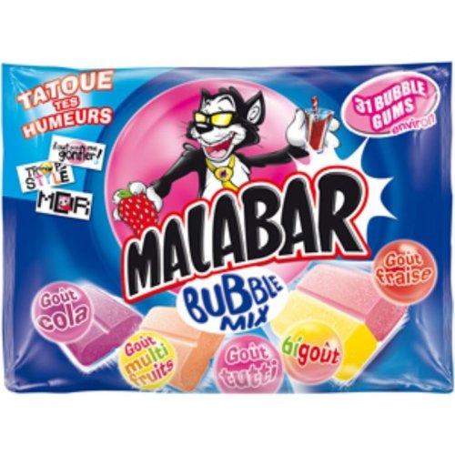 Malabar Chewing Gum Bubble Mix 214g logo