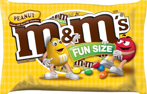 Mandm’s Fun Size Peanut Chocolate Candy, 18.80 ounce (Pack of 3) logo