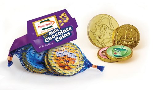 Manischewitz Milk Chocolate Coins, 24-count, 0.53 ounce Bags (Pack of 3) logo