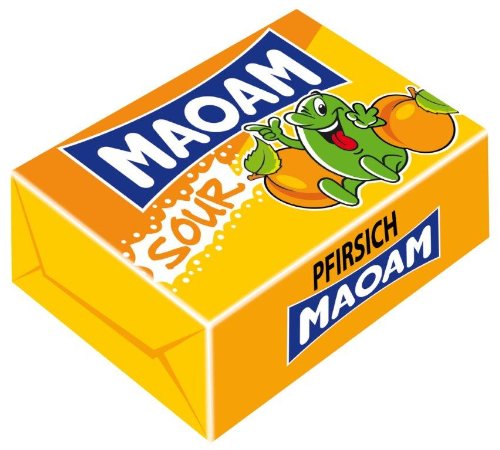 Maoam Cube Sour Peach 22g (1pcs/ Sample) logo