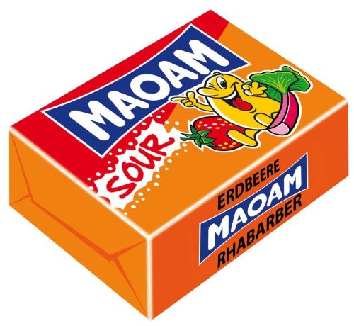 Maoam Cube Sour Strawberry 22g (1pcs/ Sample) logo