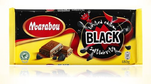 Marabou Black Saltlakrits 250g (german Import) logo