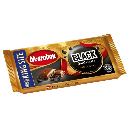 Marabou Black Salty Licorice King Size Chocolate Bar logo