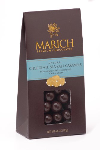 Marich Dark Chocolate Sea Salt Caramels, 4.5-ounce logo