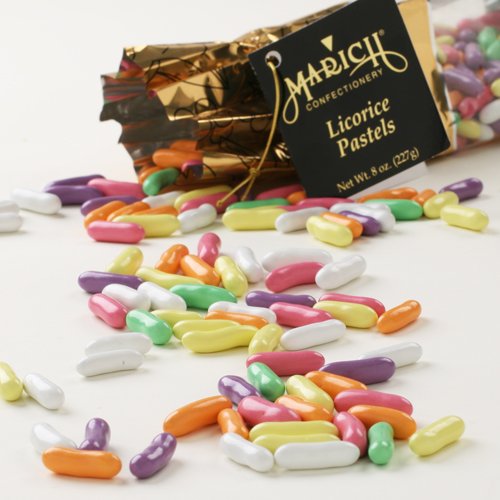 Marich Licorice Pastels, 8-ounce logo