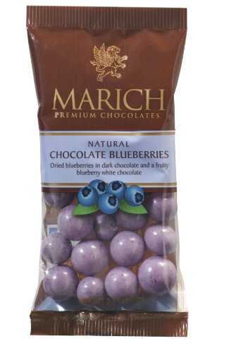 Marich Natural Chocolate Blueberries, 2.1 ounce (Pack of 12) logo