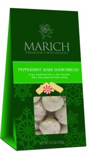 Marich Peppermint Bark Shortbread Bites Dark Chocolate, 4.5 Oz logo