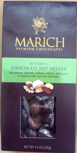 Marich Premium Chocolates Natural Chocolate Nut Medley 4.5 Oz (Pack of 3) logo