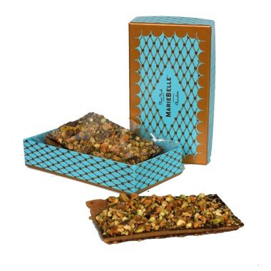 Mariebelle’s Toffee Chocolate Pistachio 125g logo