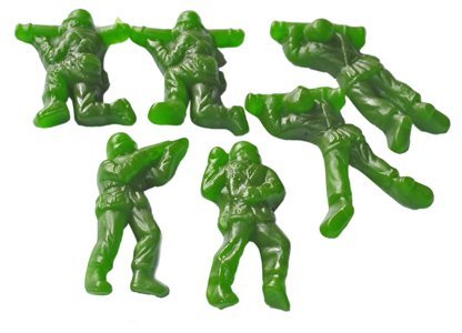 Marini’s Candies Gummy Green Army Men logo