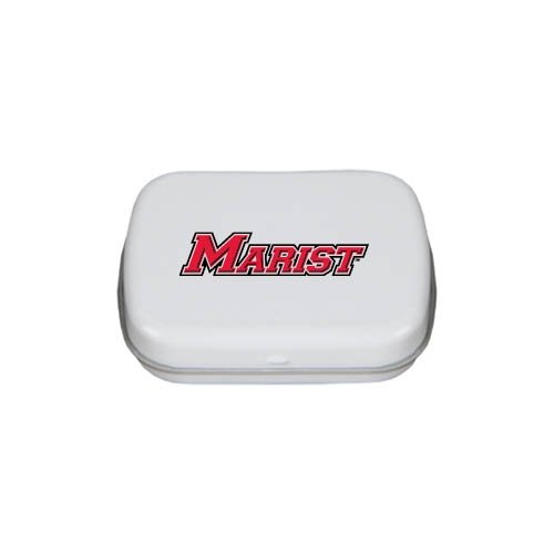 Marist White Rectangular Peppermint Tin ‘marist’ logo