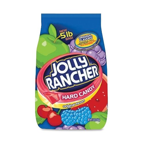 Marjack 15680 Jolly Rancher Bulk Bag, 5lb, Blue logo