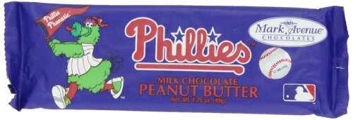 Mark Avenue Milk Chocolate Peanut Butter Bar, Phillies, 1.75 Ounce (Pack of 24) logo