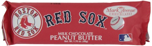 Mark Avenue Milk Chocolate Peanut Butter Bar, Red Sox, 1.75 Ounce (Pack of 24) logo