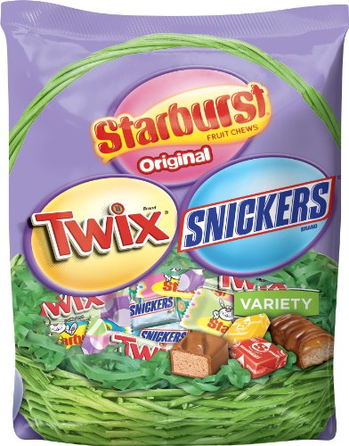 Mars Minis Variety Mix (starburst, Twix and Snickers), 21.69 ounce Bags (Pack of 3) logo