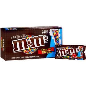 Mars M&M King Size Plain, 3.55 Ounces Boxes (Pack of 24) logo