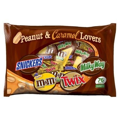 Mars Peanut & Caramel Lovers Mix 76 Fun Size Bag – 40.3 Oz logo
