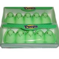 Marshmallow Peeps Green Chicks – 10 Ct Tray – (Pack of 4) logo