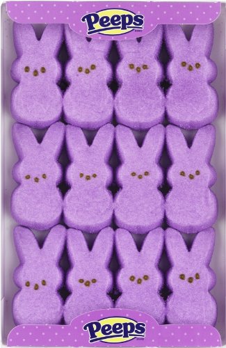 Marshmallow Peeps Lavender Easter Bunnies 12ct. logo