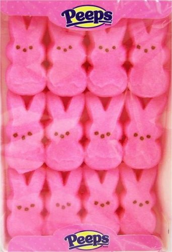 Marshmallow Peeps Pink Easter Bunnies 12ct logo