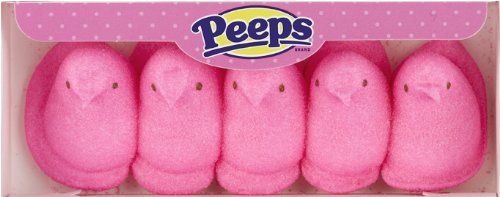 Marshmallow Pink Peeps Chicks 5 Count (3 Pack) logo