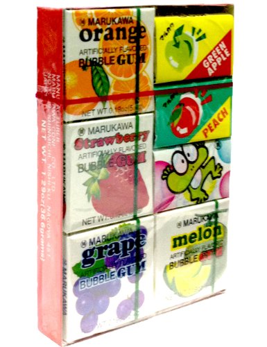 Marukawa Fusen Bubble Gum Assorted 7 Pack logo