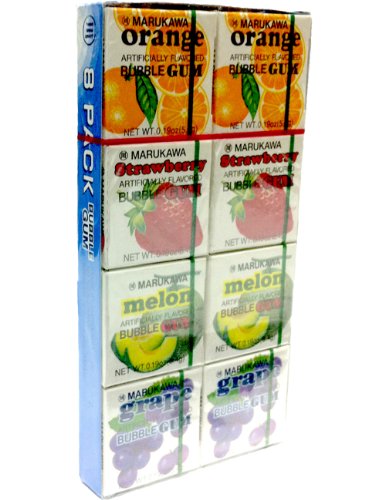 Marukawa Fusen Bubble Gum (assorted) 8pk logo