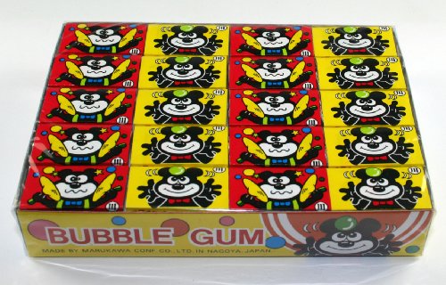 Marukawa – Tattoo Fusen Strawberry Flavored Bubble Gums 5 Boxes (60 Pieces) – 8.89 Oz logo