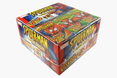 Marvel Spider-man Candy Sticks W/glow In The Dark Tattoo 30 Packs logo