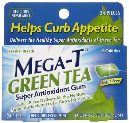 Mega-t Chewing Gum, Green Tea, Sugar Free, 24 Ct. Personal Healthcare / Health Care logo