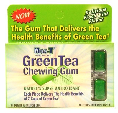 Mega-t Green Tea Chewing Gum logo