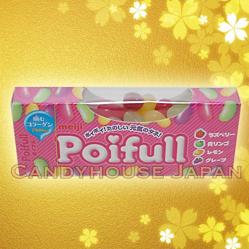 Meiji Poifull Mix Fruit Jelly Beans 1.86 Oz logo