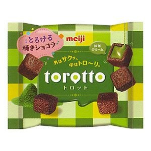 Meiji Torotto Melting Baked Chocolate | Matcha Green Tea Flavor, 9 Pcs (38g) (japan Import) logo