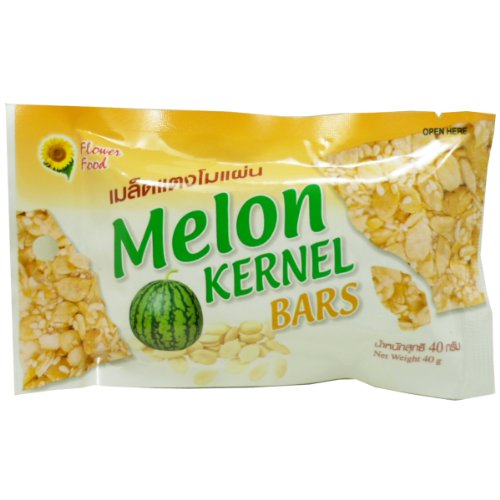 Melon (watermelon) Kernel Bars Snack Health Herbal Food Net Wt 40g (1.41 Oz) X 3 Bags logo