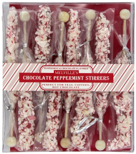 Melville Candy Chocolate Peppermint Stirrers, 0.5 ounce (Pack of 8) logo