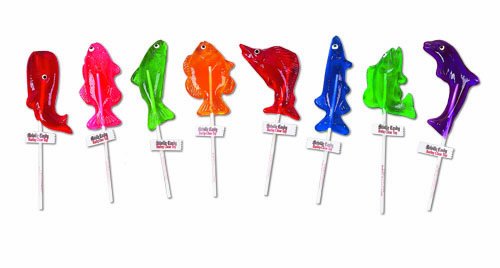 Melville Candy Lollipops, Assorted Fish, 1.4 ounce Lollipops (Pack of 24) logo