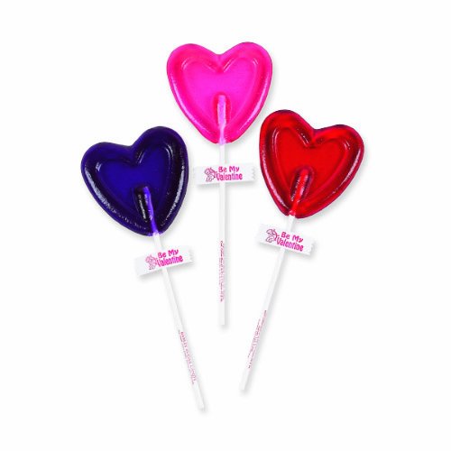 Melville Candy Lollipops, Hearts, 1 ounce Lollipops (Pack of 24) logo